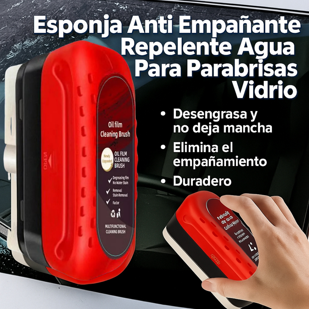 Esponja Anti Empañante+Limpiador Auto