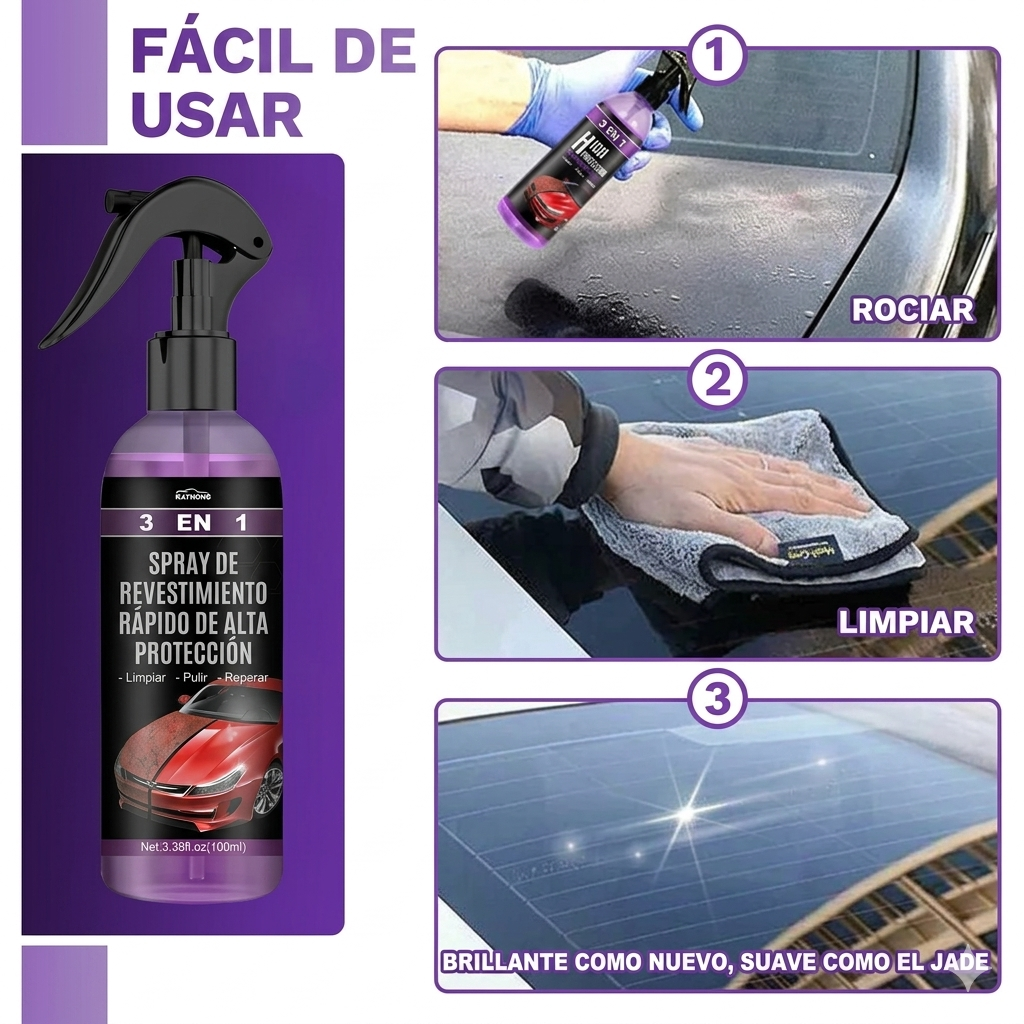 Esponja Anti Empañante+Limpiador Auto